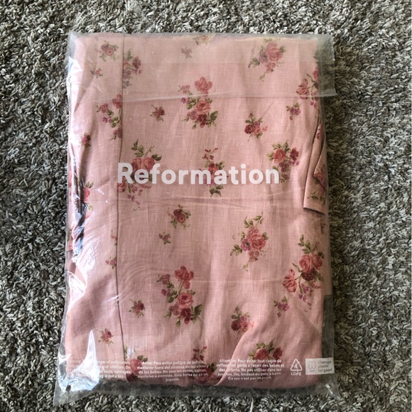 Reformation Pink Floral Midi Dress - Picture 5 of 6